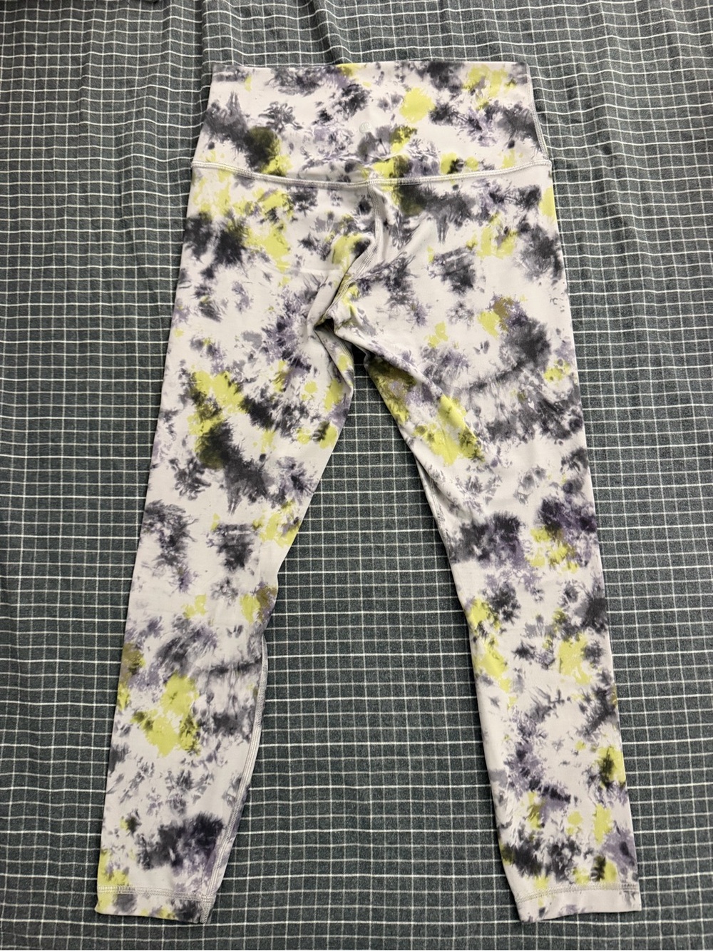 Lululemon Align High-Rise Pant featuring a distinctive radial tie-dye pattern